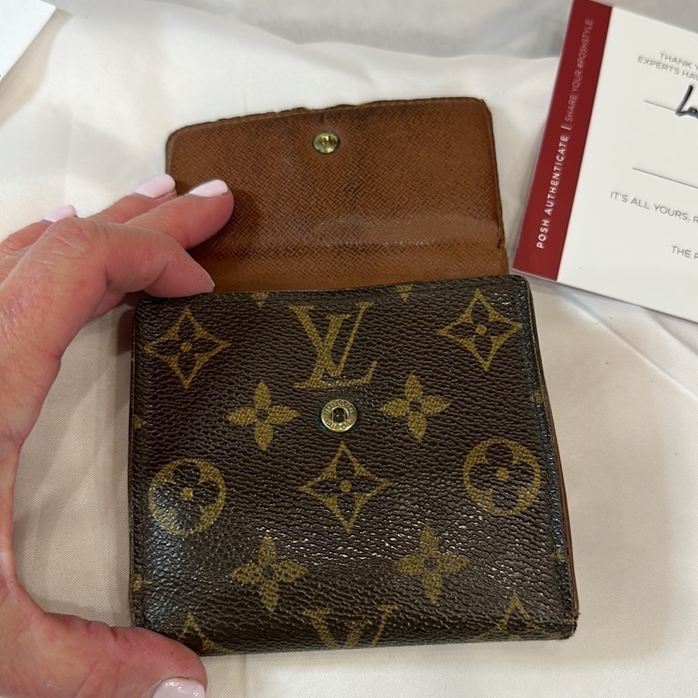 Louis Vuitton Monogram Portomone Bie Cult Credit Wallet Bifold ... - Picture 7 of 15